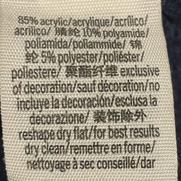 Victoria Secret PINK Crewneck Knit Sweater Navy Blue Size XS. - Picture 8 of 8